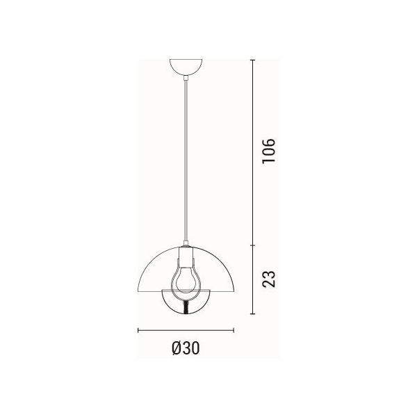 Φωτιστικό Οροφής Μονόφωτο Eurolamp Jarden 144-28550 Home Φωτιστικά Spitishop