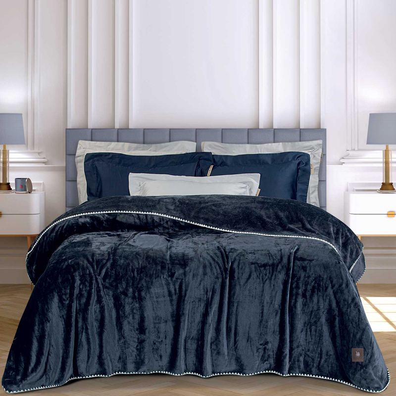 Κουβέρτα Fleece Υπέρδιπλη (220x240) Greenwich Polo Club Essential 4442 Royal Blue
