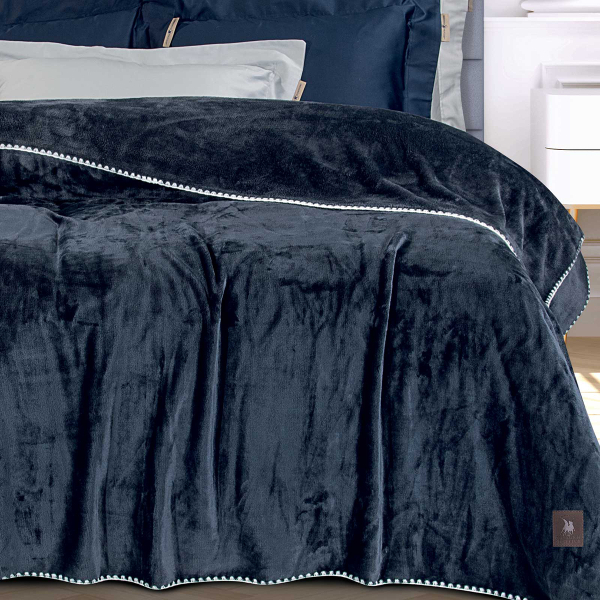 Κουβέρτα Fleece Υπέρδιπλη (220x240) Greenwich Polo Club Essential 4442 Royal Blue