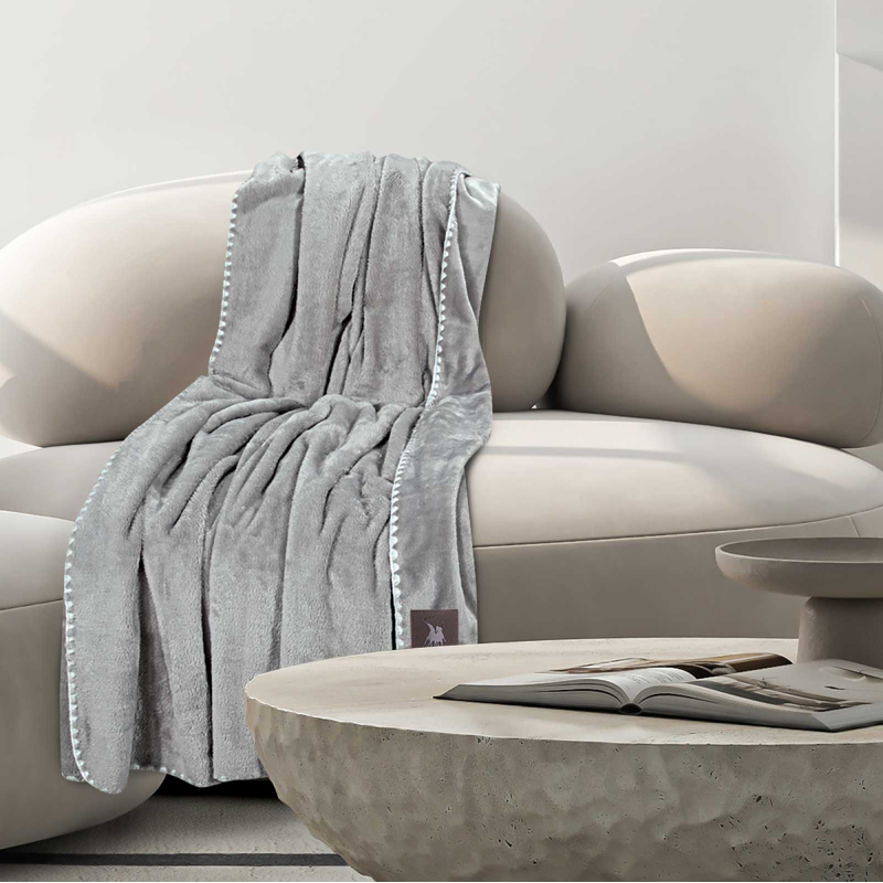 Κουβέρτα Καναπέ Fleece (130x170) Greenwich Polo Club Essential 4439 Grey