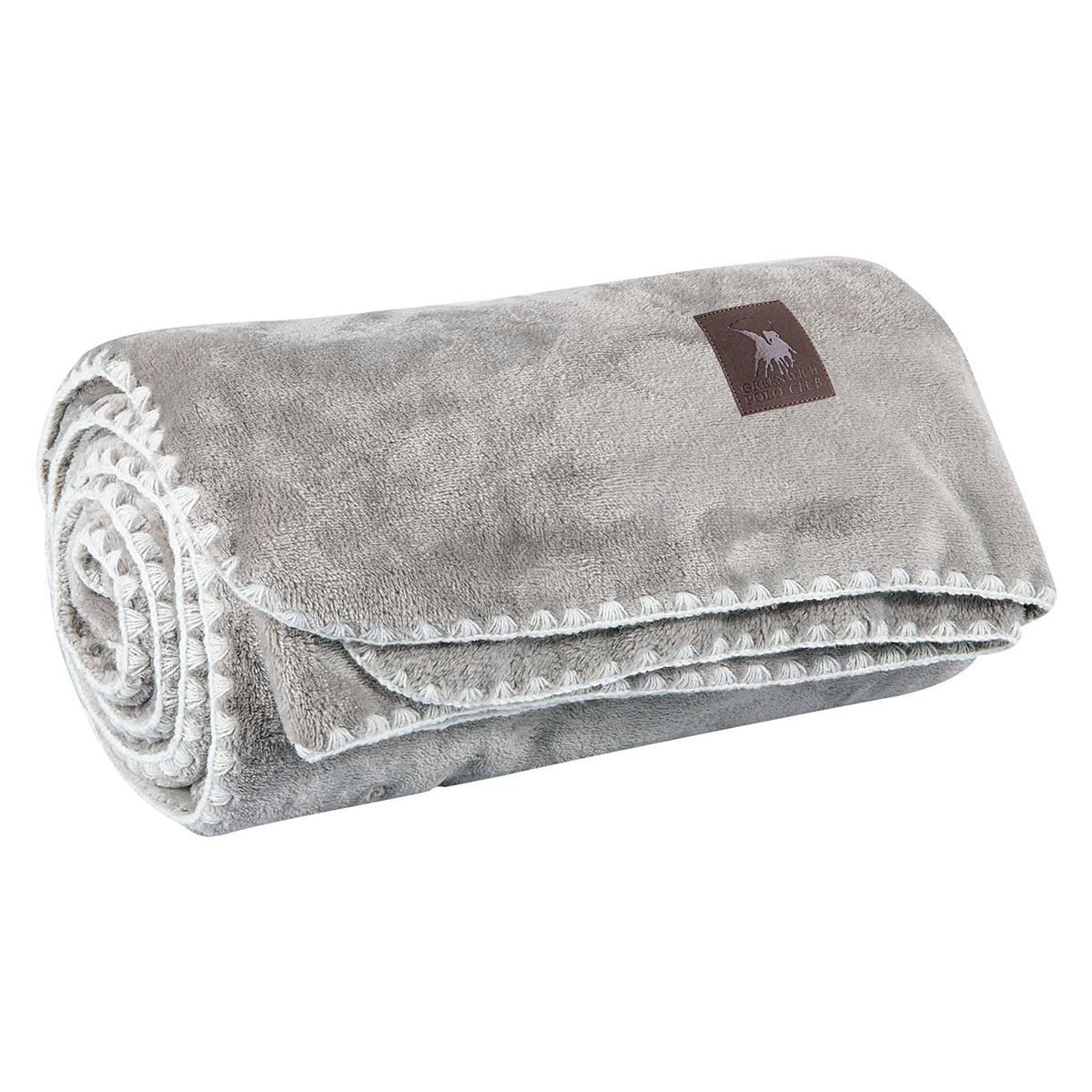 Κουβέρτα Καναπέ Fleece (130X170) Greenwich Polo Club Essential 4439 Grey Home Λευκά Είδη Σαλονιού Κουβέρτες Spitishop