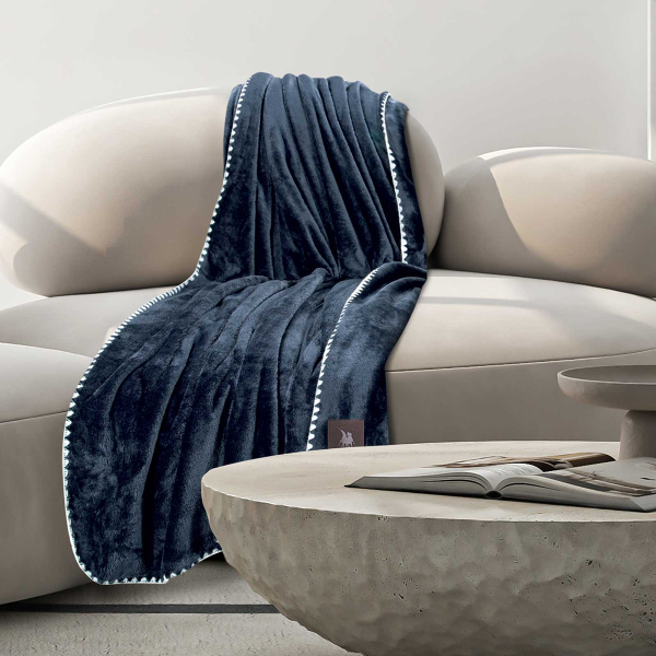 Κουβέρτα Καναπέ Fleece (130x170) Greenwich Polo Club Essential 4442 Royal Blue