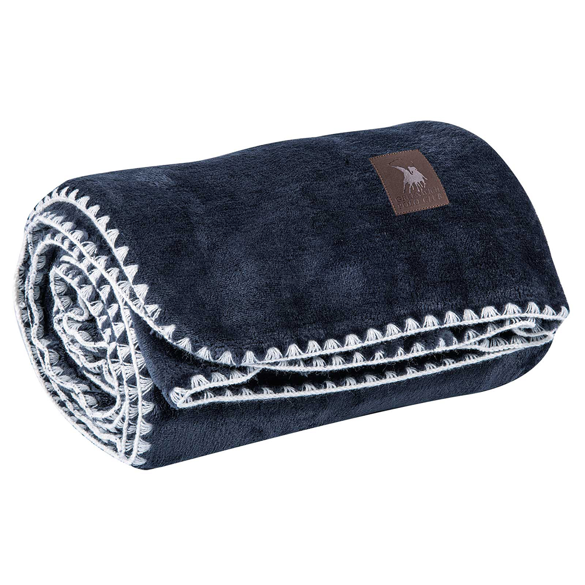 Κουβέρτα Καναπέ Fleece (130X170) Greenwich Polo Club Essential 4442 Royal Blue Home Λευκά Είδη Σαλονιού Κουβέρτες Spitishop
