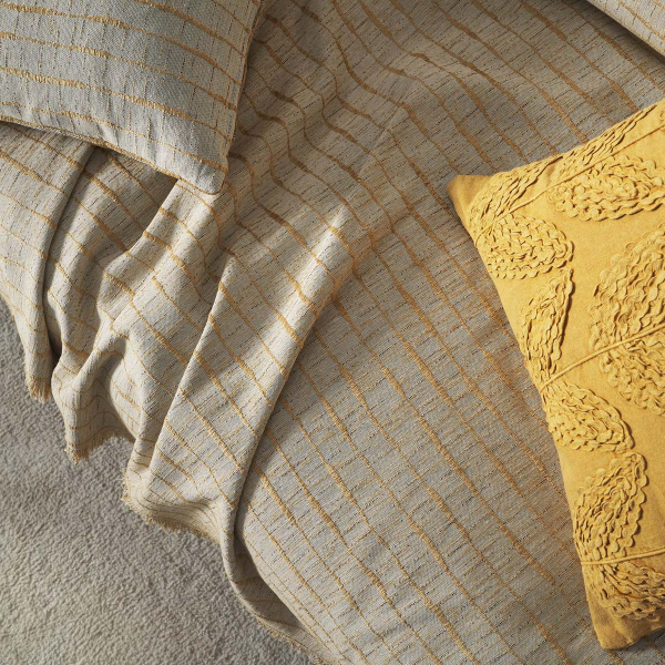 Ριχτάρι Καναπέ Τριθέσιου 2 Όψεων (180x310) Gofis Home Vespera Leaf Gold 148/04