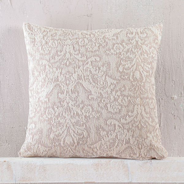 Διακοσμητική Μαξιλαροθήκη (40x40) Rythmos Bianco Ecru