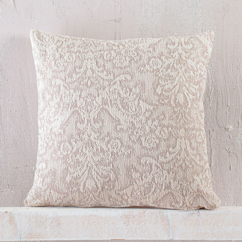 Διακοσμητική Μαξιλαροθήκη (40x40) Rythmos Bianco Ecru