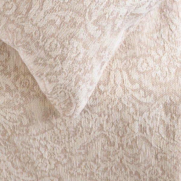 Διακοσμητική Μαξιλαροθήκη (40x40) Rythmos Bianco Ecru