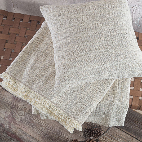 Διακοσμητική Μαξιλαροθήκη (40x40) Rythmos Apertius Beige