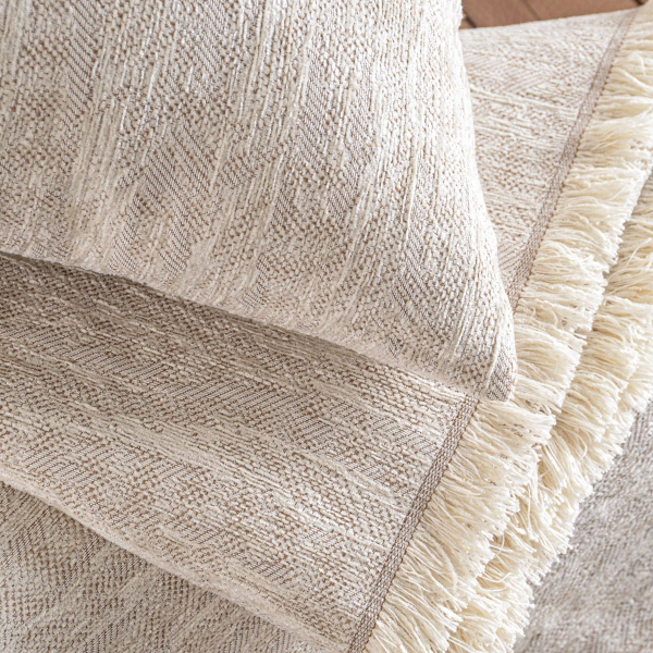 Διακοσμητική Μαξιλαροθήκη (40x40) Rythmos Apertius Beige