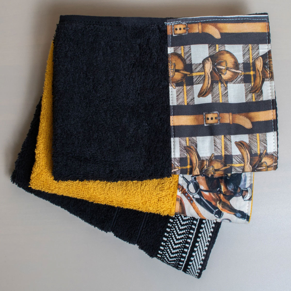 Πετσέτες Χεριών (Σετ 3τμχ) White Fabric Horsie Multi 600gsm