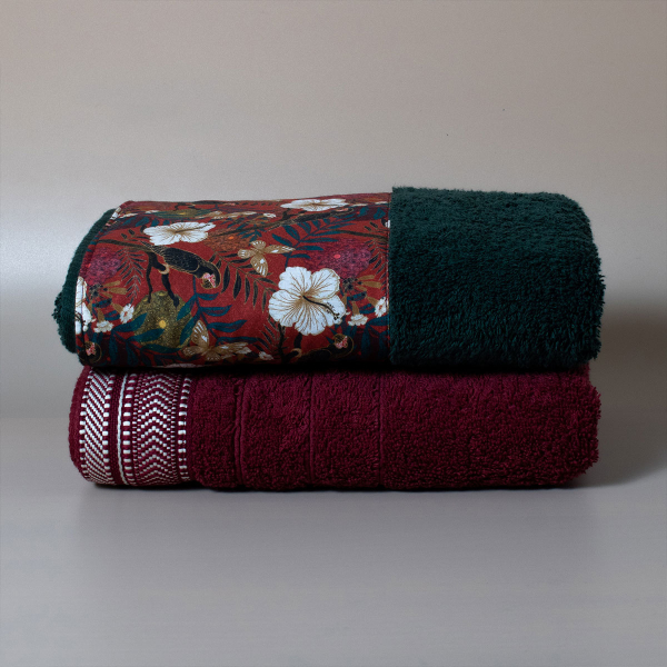 Πετσέτες Προσώπου (Σετ 2τμχ) White Fabric Kella Multi 600gsm