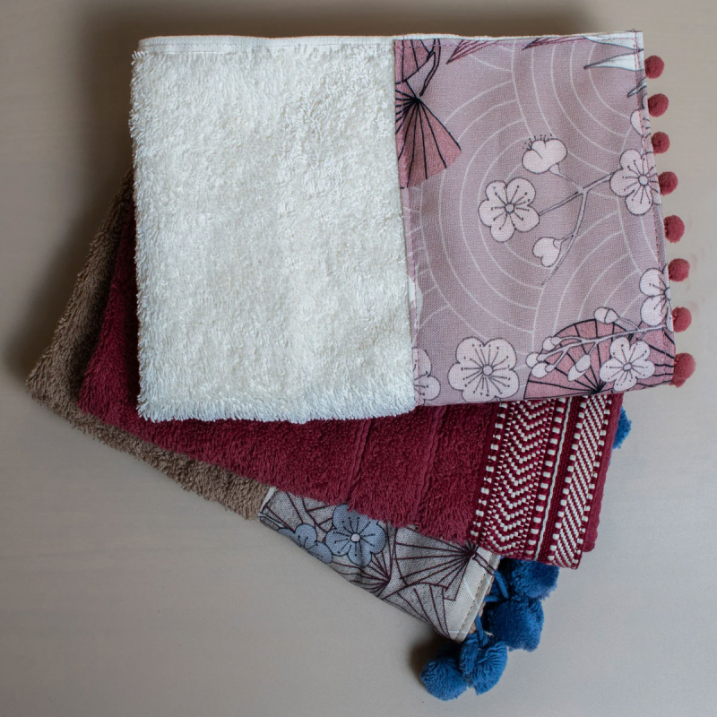 Πετσέτες Χεριών (Σετ 3τμχ) White Fabric Reina Multi 600gsm