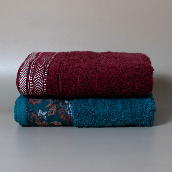 Πετσέτες Προσώπου (Σετ 2τμχ) White Fabric Wilma Multi 600gsm