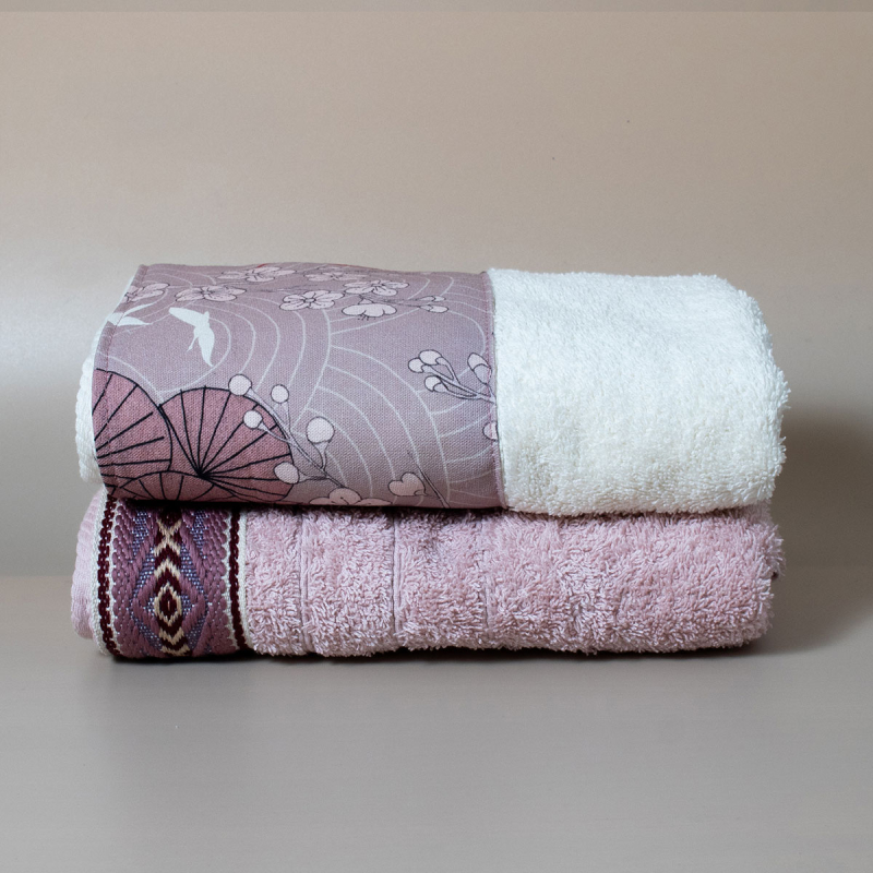 Πετσέτες Προσώπου (Σετ 2τμχ) White Fabric Reina Multi 600gsm