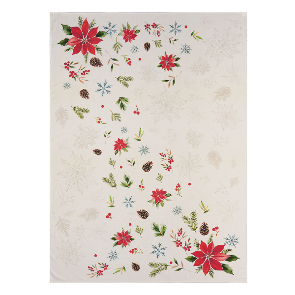 Χριστουγεννιάτικο Τραπεζομάντηλο (135x180) Kentia Loft Snow 254