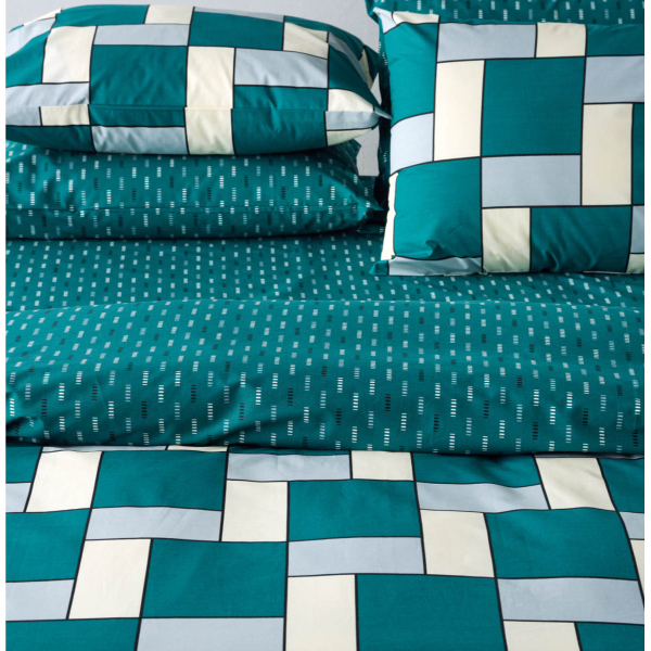 Παπλωματοθήκη Μονή (Σετ 165x245) 2 Όψεων Kentia Versus Cubi 07