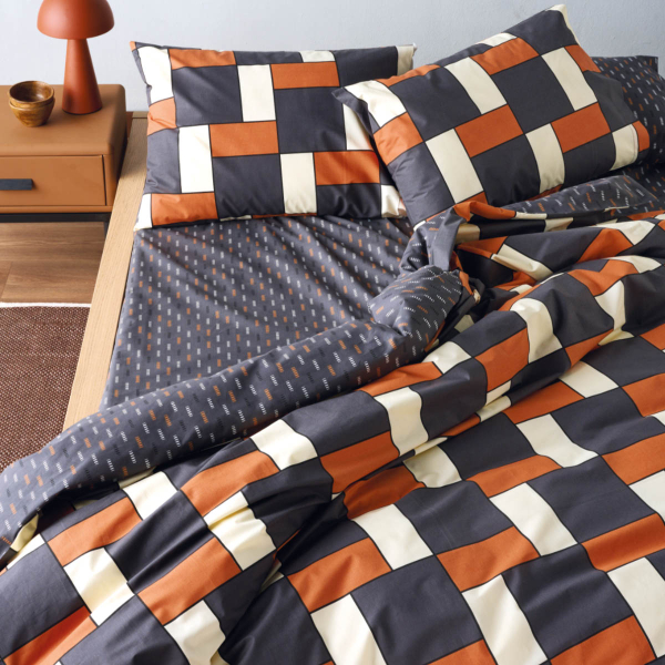 Παπλωματοθήκη Υπέρδιπλη (Σετ 225x245) 2 Όψεων Kentia Versus Cubi 24