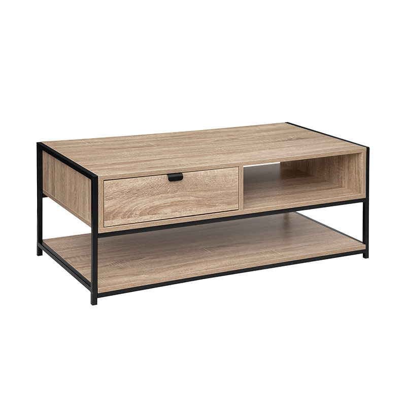 Τραπέζι Σαλονιού Με Συρτάρι + Ράφι (100x50x40) F-V Coffee Table Aliaj 181377