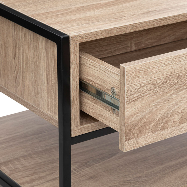 Τραπέζι Σαλονιού Με Συρτάρι + Ράφι (100x50x40) F-V Coffee Table Aliaj 181377