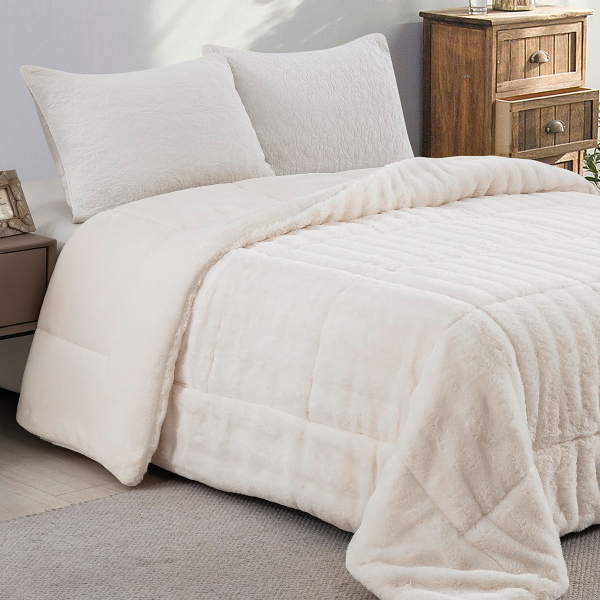 Κουβερτοπάπλωμα Μονό (160x220) AdamHome 920 White