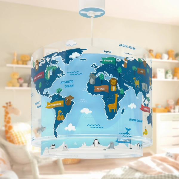 Παιδικό Φωτιστικό Οροφής Μονόφωτο Ango Kids World 40672