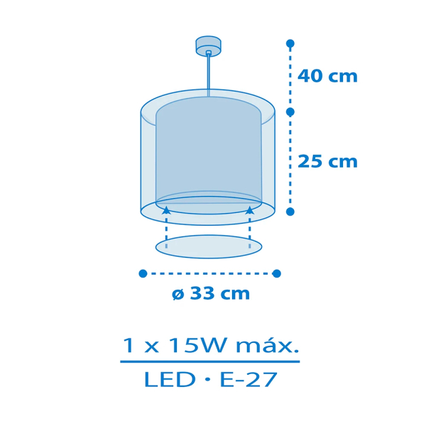 Παιδικό Φωτιστικό Οροφής Μονόφωτο Ango Kids World 40672
