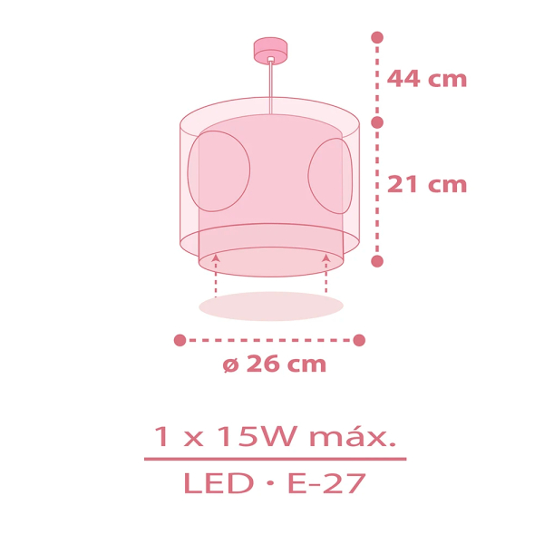 Παιδικό Φωτιστικό Οροφής Μονόφωτο Ango Princess Dance 60912