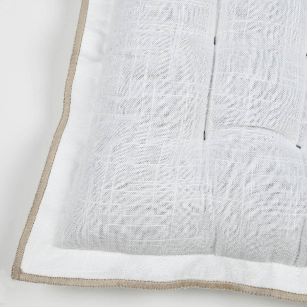 Μαξιλάρι Καρέκλας 2 Όψεων (38x38+4) S-F Helios White CUD092005GAL