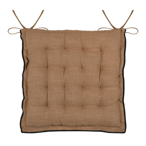 Μαξιλάρι Καρέκλας 2 Όψεων (38x38+4) S-F Helios Camel CUD092008GAL