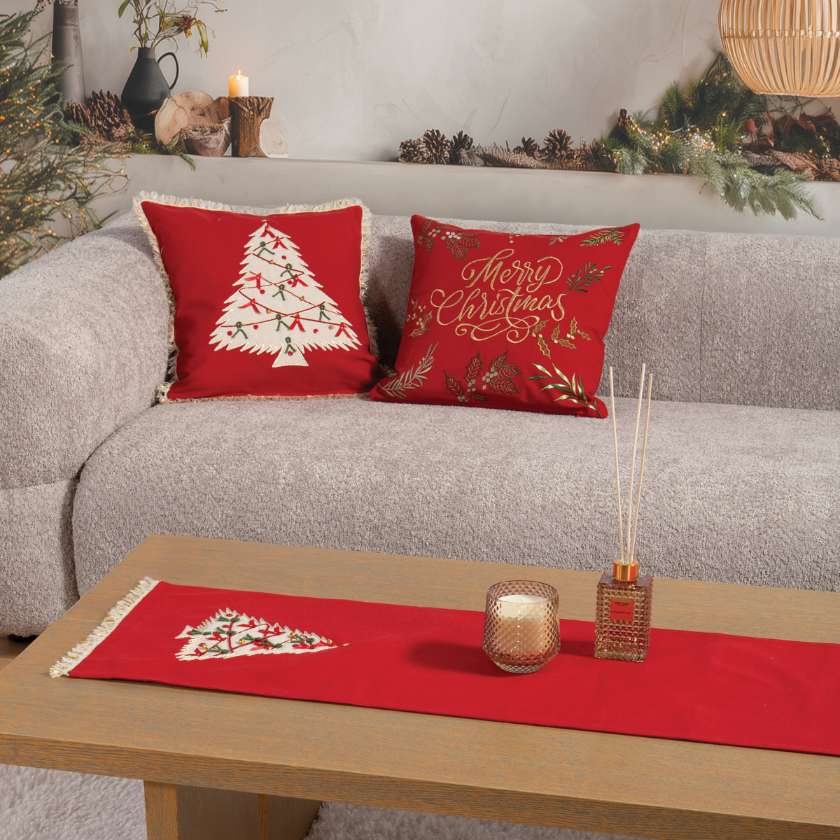 Χριστουγεννιάτικη Τραβέρσα (33X150) Nef-Nef Homeware Christmas Deco Home Χριστουγεννιάτικα Χριστουγεννιάτικες Τραβέρσες Spitishop