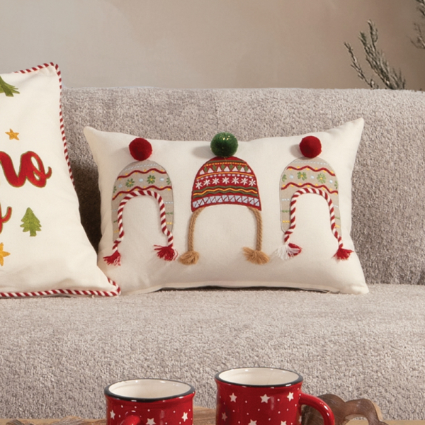 Χριστουγεννιάτικο Μαξιλάρι (30x45) Nef-Nef Homeware White Christmas