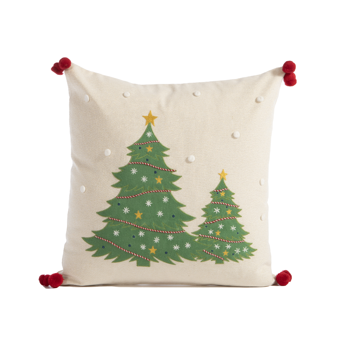 Χριστουγεννιάτικο Μαξιλάρι (45X45) Nef-Nef Homeware Happy Holiday Tree Home Χριστουγεννιάτικα Μαξιλάρια Spitishop