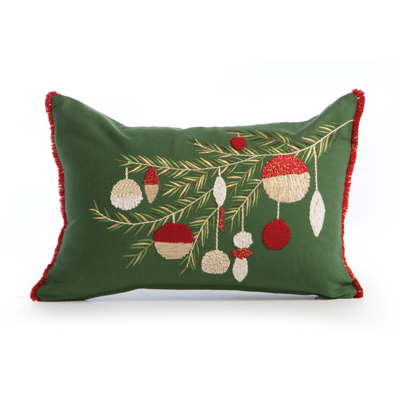 Χριστουγεννιάτικο Μαξιλάρι (30x45) Nef-Nef Homeware Noel Verde Green/Red