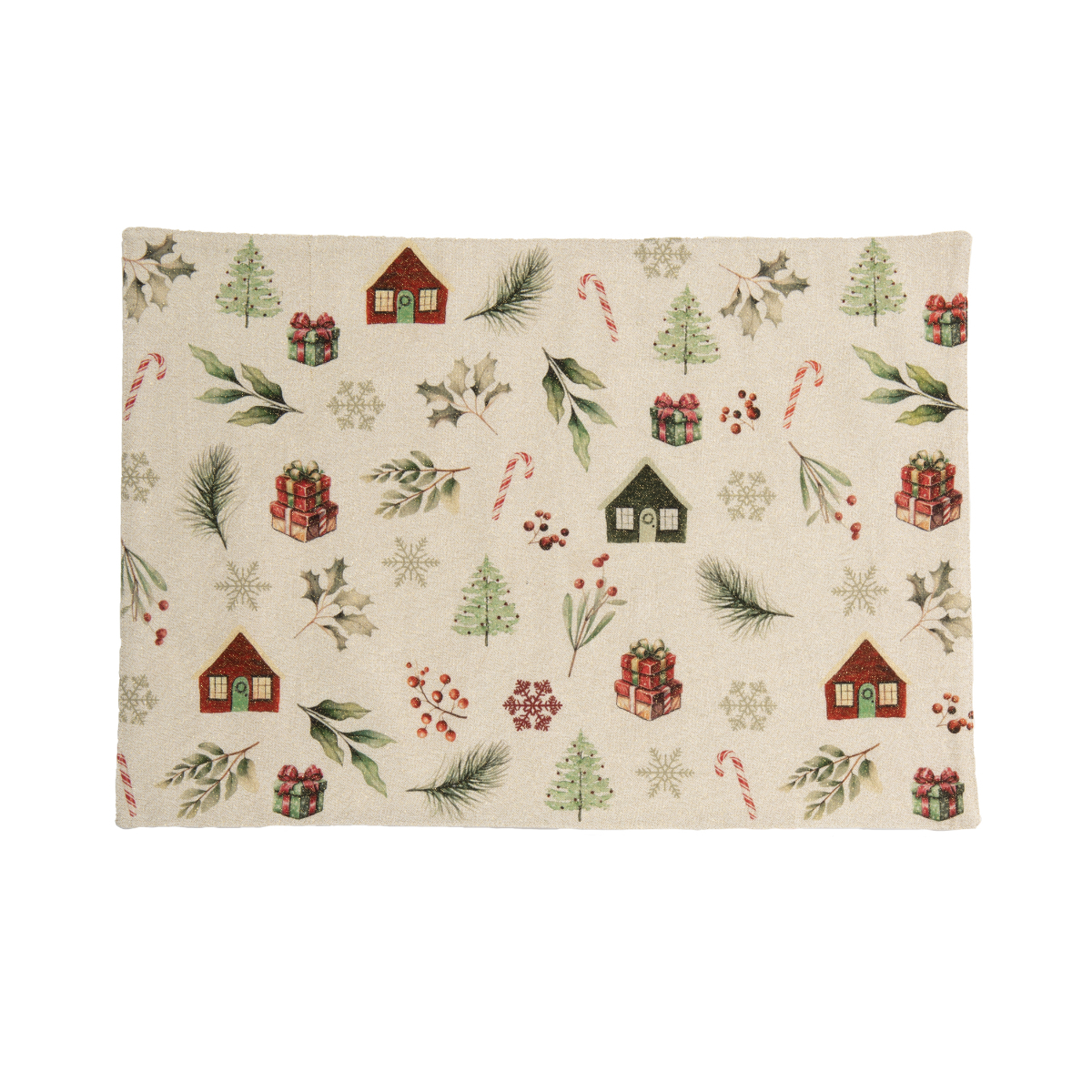 Χριστουγεννιάτικο Σουπλά (33X48) Nef-Nef Homeware White Christmas Home Χριστουγεννιάτικα Spitishop