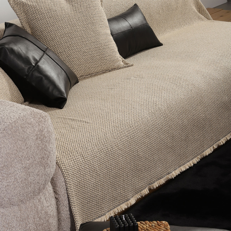 Ριχτάρι Καναπέ Τριθέσιου (170x300) Nef-Nef Homeware Brooklyn 25 Ecru