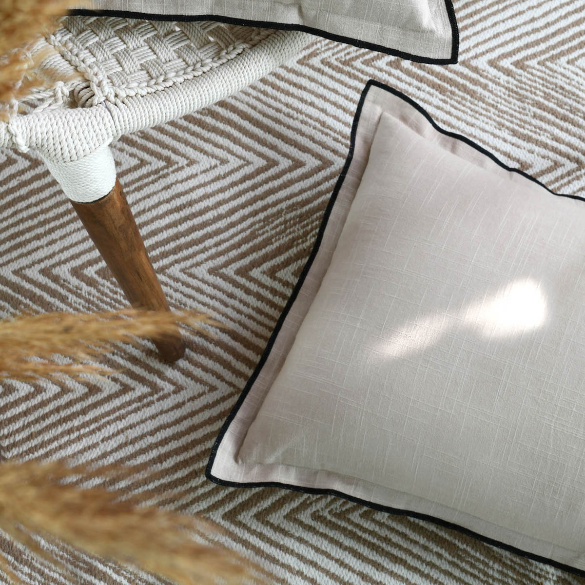 Διακοσμητικό Μαξιλάρι (45X45) S-F Helios Naturel C2D092003 Home Λευκά Είδη Σαλονιού Μαξιλάρια Διακοσμητικά Spitishop