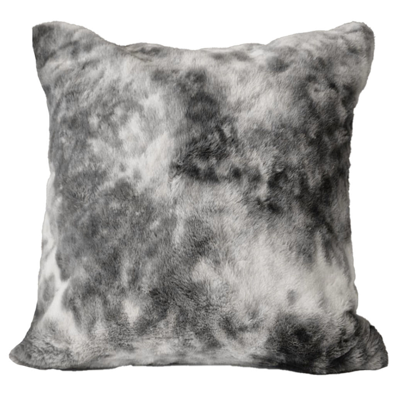 Διακοσμητική Μαξιλαροθήκη Γούνινη (45x45) Aslanis Home Rabbit Fur Γκρι