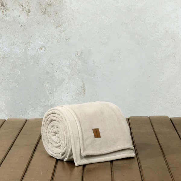 Κουβέρτα Fleece Μονή (160x220) Nima Alpa L.Beige