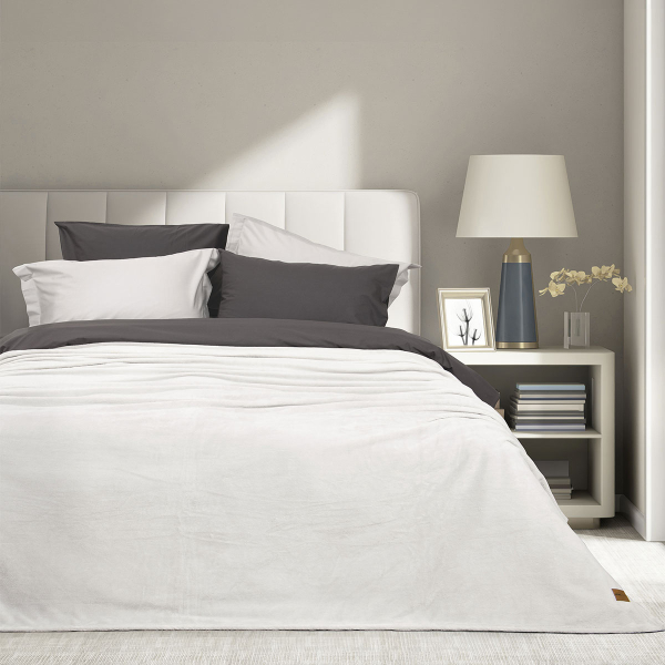 Κουβέρτα Fleece Μονή (160x220) Nima Alpa Grey