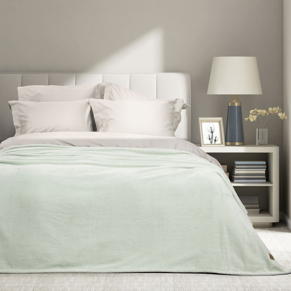 Κουβέρτα Fleece Μονή (160x220) Nima Alpa Mint