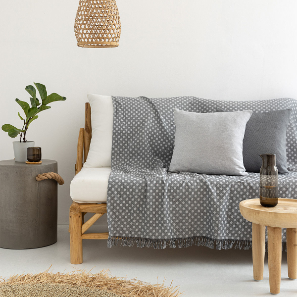 Ριχτάρι Καναπέ Τετραθέσιου (180x320) Palamaiki Melo Grey