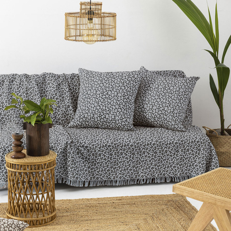 Ριχτάρι Καναπέ Τετραθέσιου (180x320) Palamaiki Lepard Grey