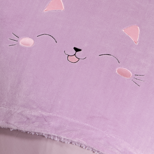 Κουβέρτα Fleece Μονή Με Γουνάκι (160x220) Nima Lily