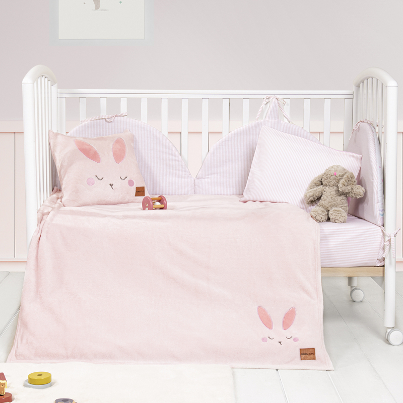 Κουβέρτα Fleece Κούνιας (110x150) Nima Baby Bunny