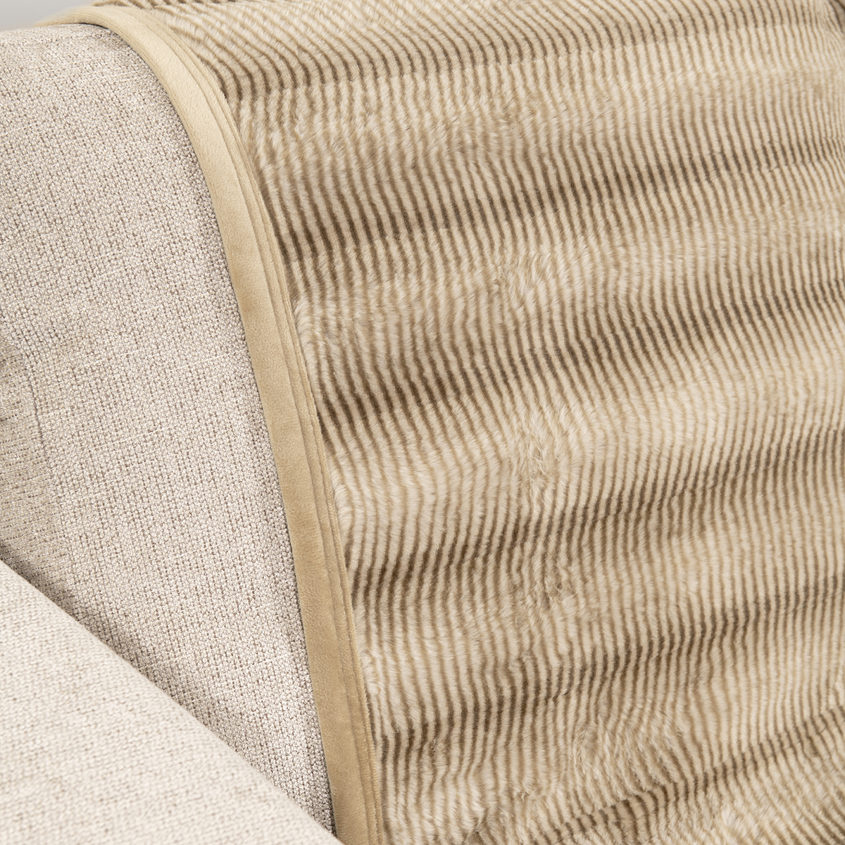 Ριχτάρι Καναπέ Διθέσιου Γούνινο (180X250) Nima Lunetta Beige Home Λευκά Είδη Σαλονιού Ριχτάρια Spitishop