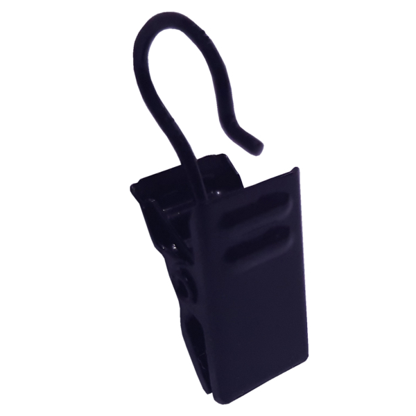 Γαντζάκια Κουρτίνας Με Μανταλάκια 10τμχ (Φ13) Grace Black Mat 665373