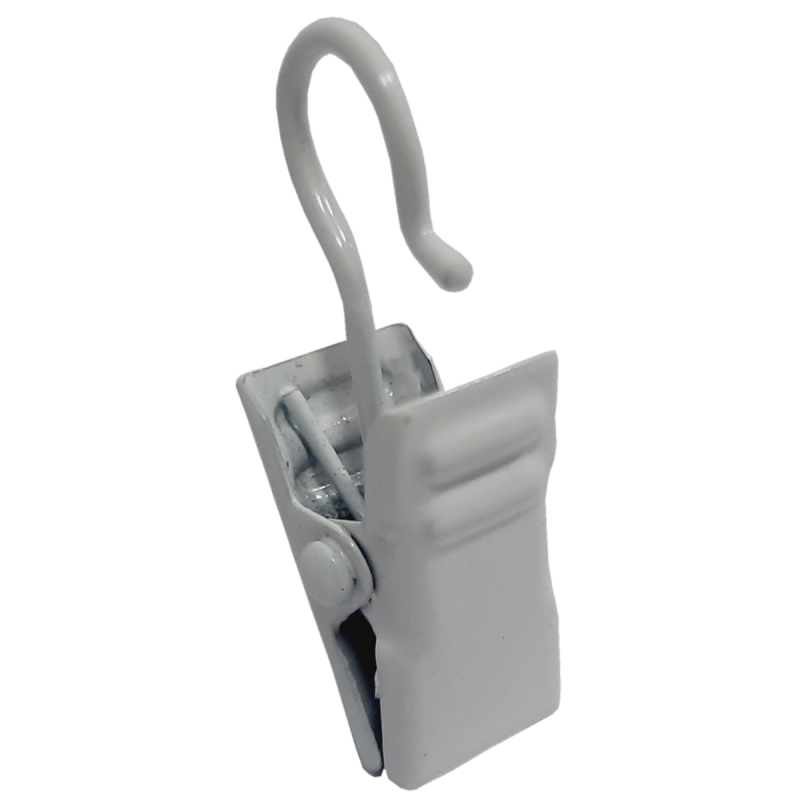 Γαντζάκια Κουρτίνας Με Μανταλάκια 10τμχ (Φ13) Grace White Mat 665374