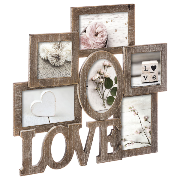 Κορνίζα Τοίχου 6 Θέσεων (42.6x40.5) A-S Love 141234