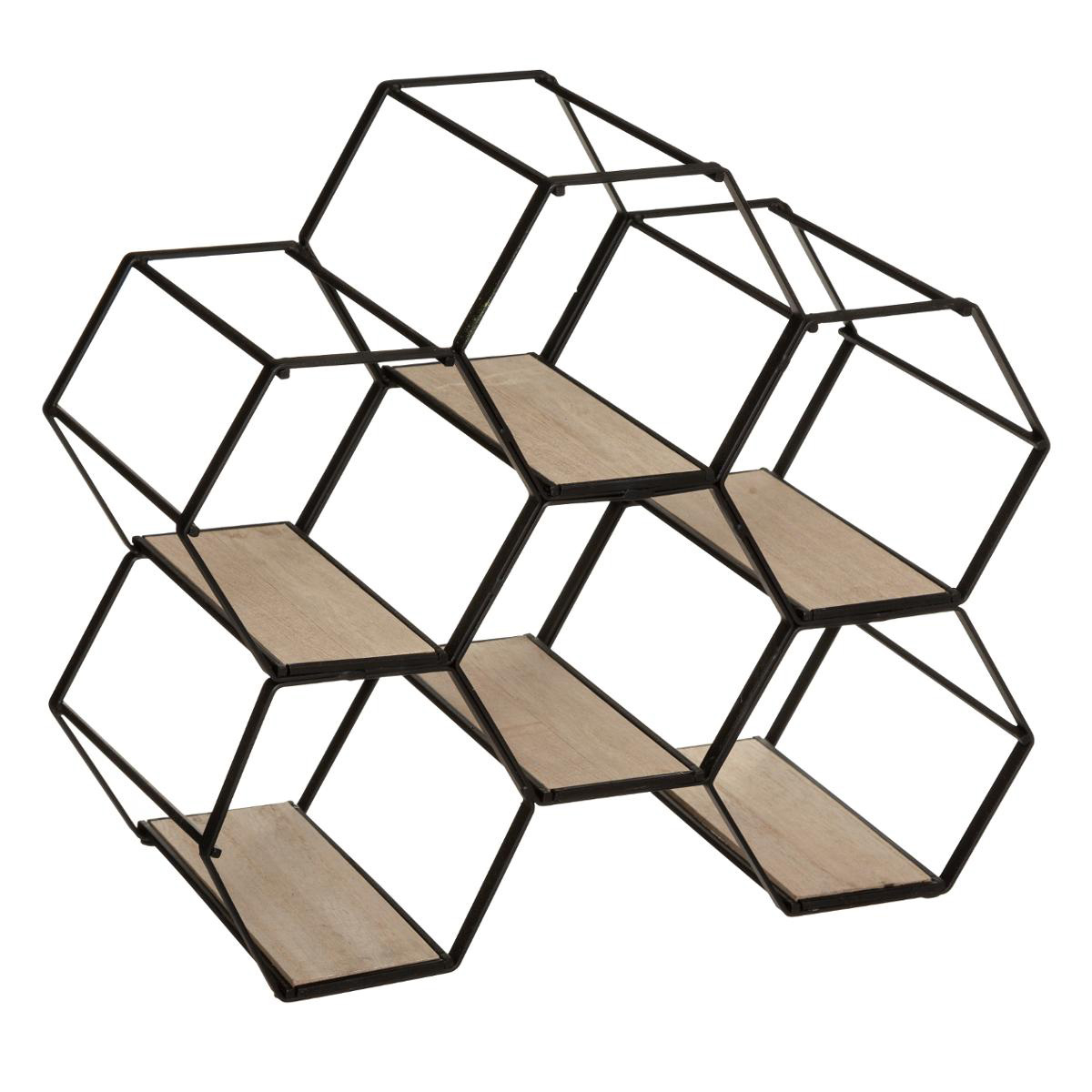 Μπουκαλοθήκη 6 Θέσεων (26X15X29 5) A-S Hexa 173416 Home Διακόσμηση Μπουκαλοθήκες Spitishop