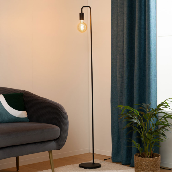 Φωτιστικό Δαπέδου A-S Keli Black 155381B